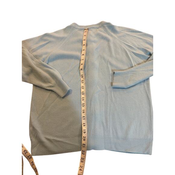Hampshire Studio Cardigan & Top Petite Large USA Pearl Button Up Blue Acrylic - Picture 7 of 10